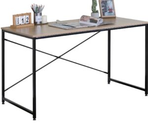 Sidirela E-4759 ΓΡΑΦΕΙΟ 120Χ60Χ70cm με Μαύρο Μεταλλικό σκελετό και ξύλινη επιφάνεια MDF