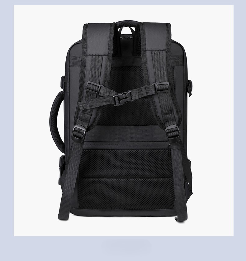 Felbags 3507 Backpack Αδιάβροχο Επεκτεινόμενο σε Μαύρο Χρώμα (45x30x18+6cm) - Image 5
